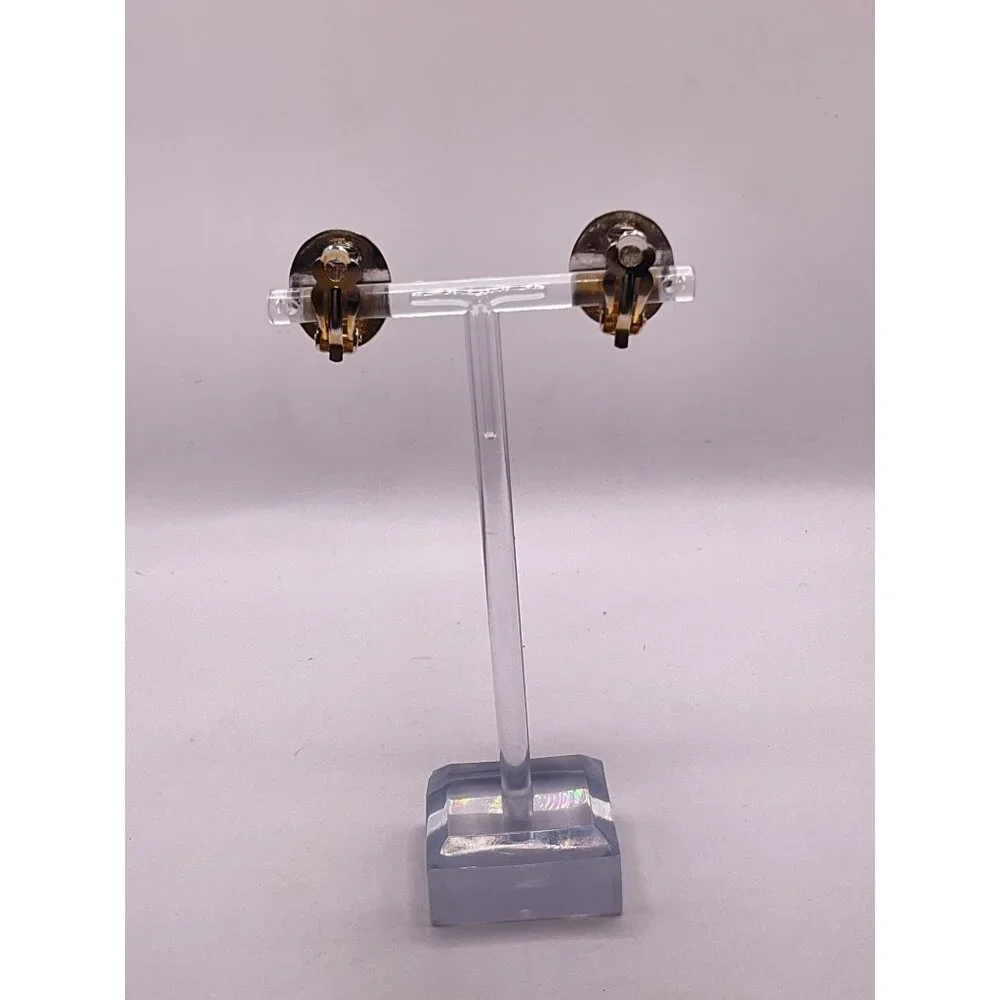 Silver Tone Faux Pearl Light Weight Clip On Earrings